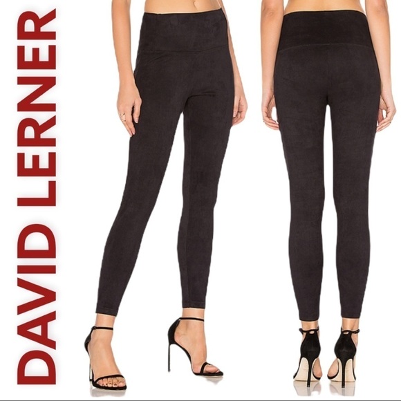 DAVID LERNER Elliott Micro Suede Soft Black Leggings, Size Small - Picture 12 of 12
